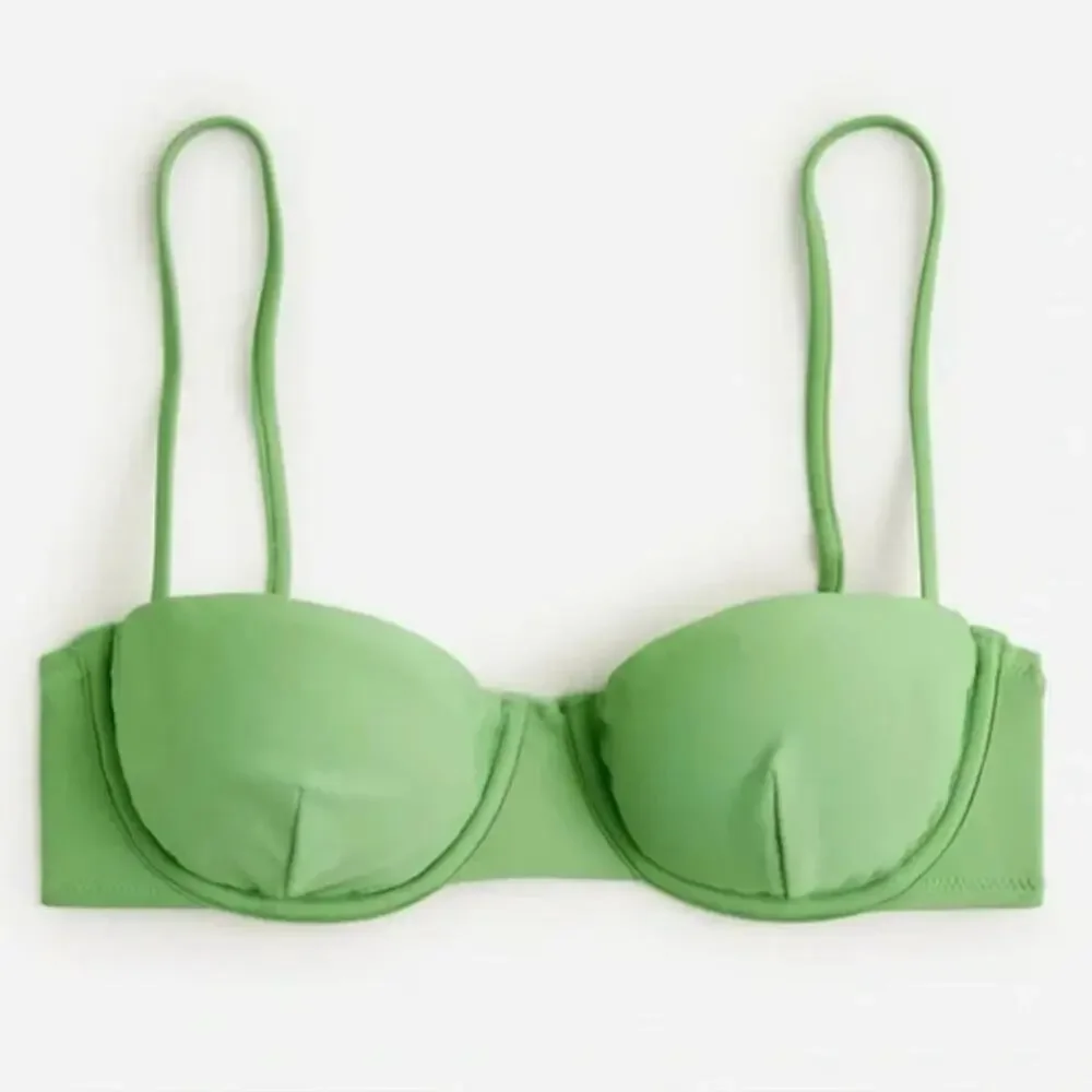 J. Crew | NWT Size 34C Green Balconette Underwire Bikini Top Style BX612